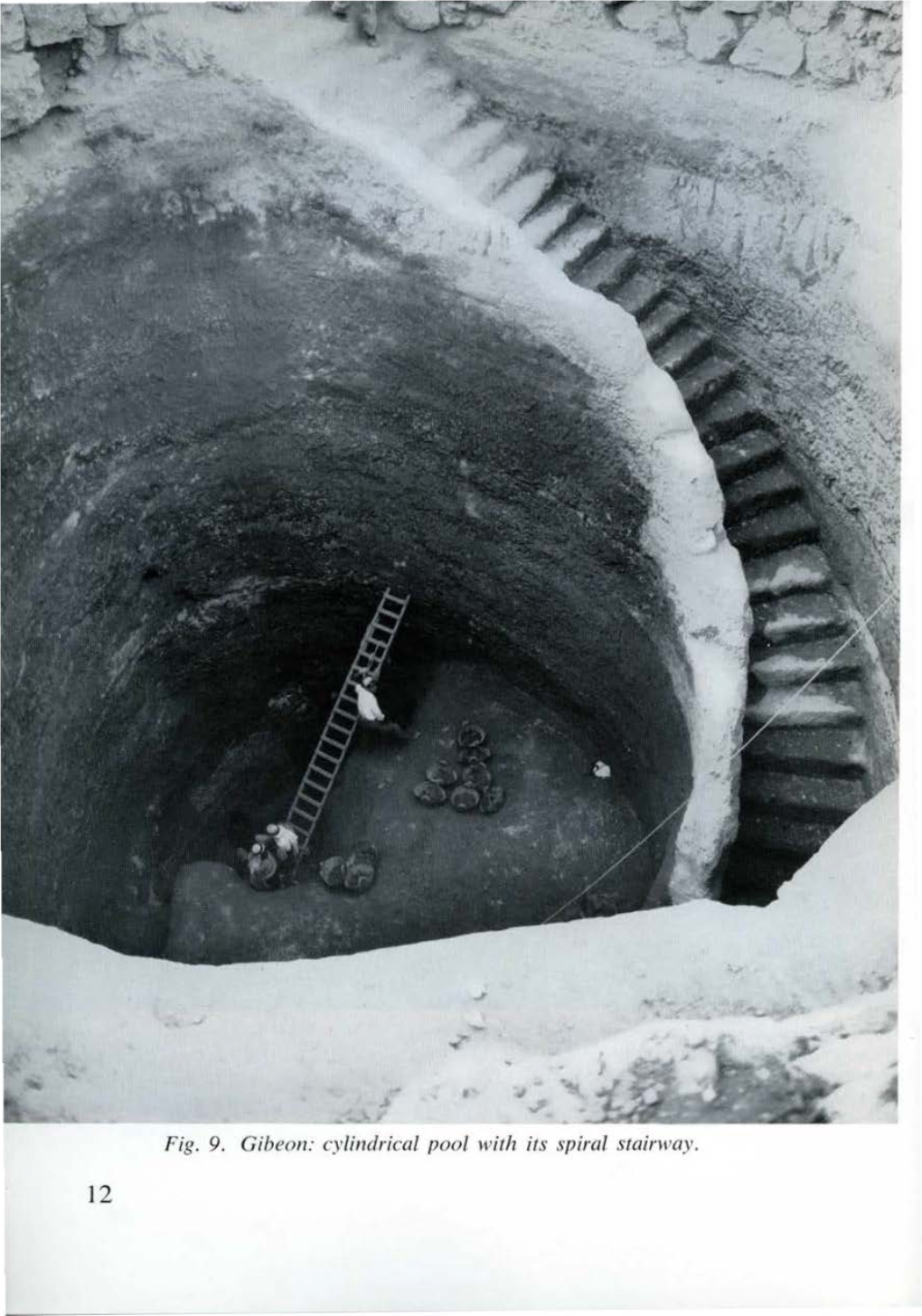 Cylindrical Pool with Its Spiral Stairway