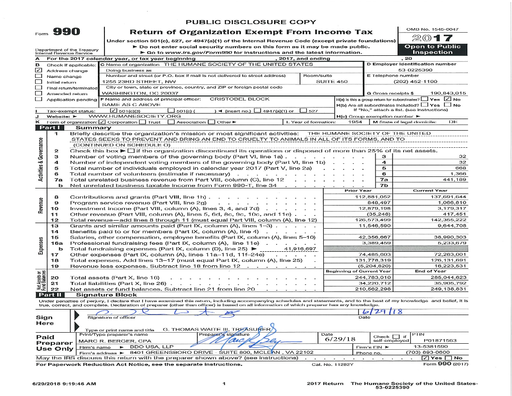 HSUS 2017 Form