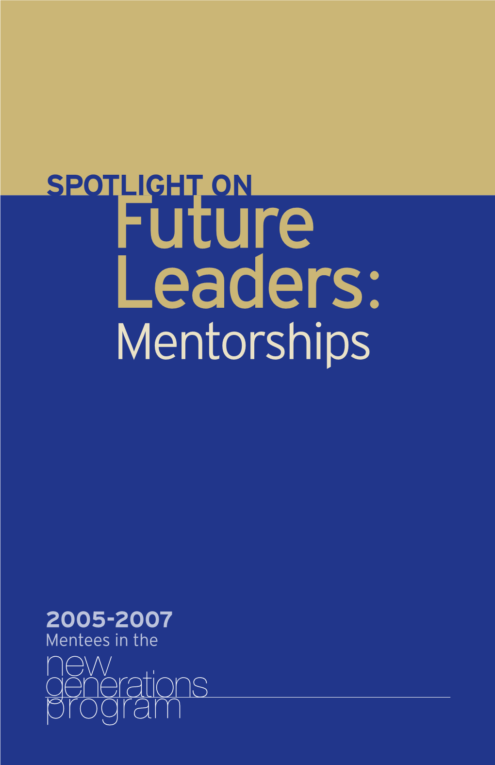 Fu Ure Leaders: Mentorships
