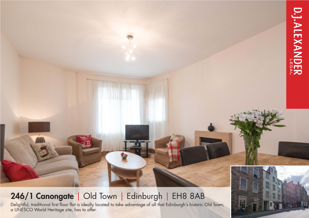 246/1 Canongate | Old Town | Edinburgh | EH8