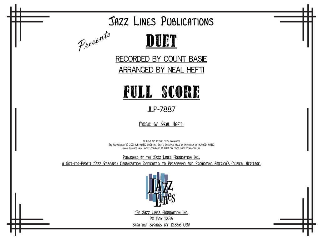 Duet Full Score