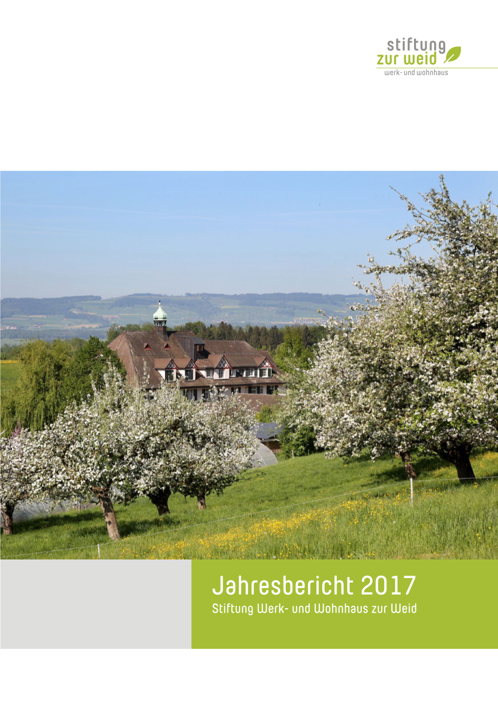 Jahresbericht 2017 Stiftung Werk- Und Wohnhaus Zur Weid 2