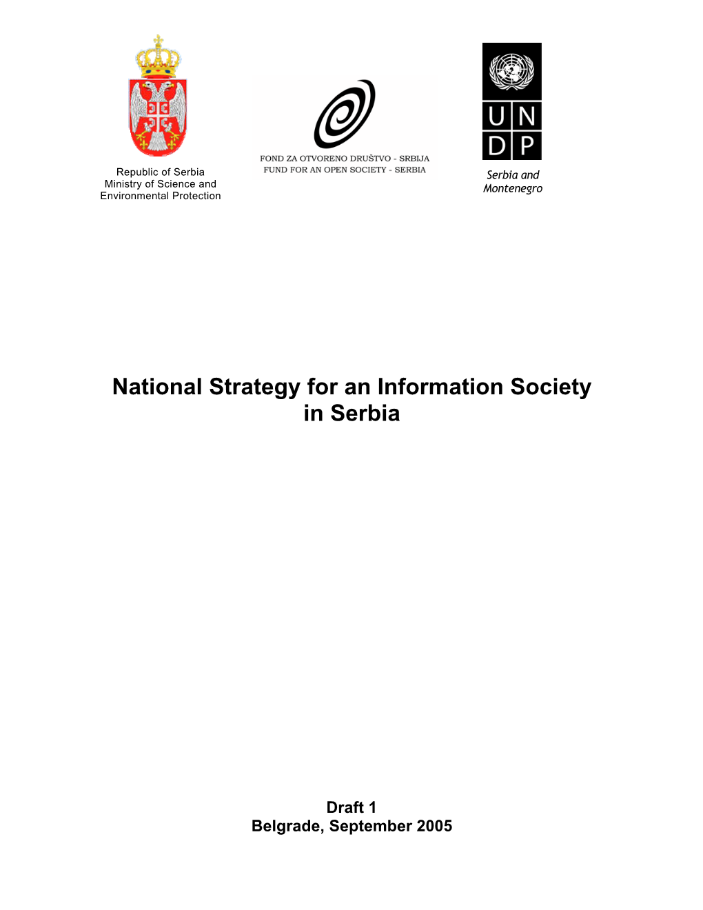 National Strategy for an Information Society in Serbia