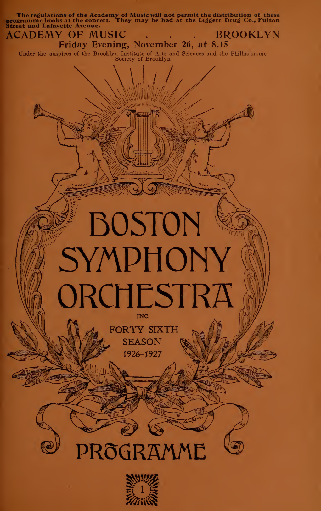 Boston Symphony Orchestra Concert Programs, Season 46,1926-1927, Trip