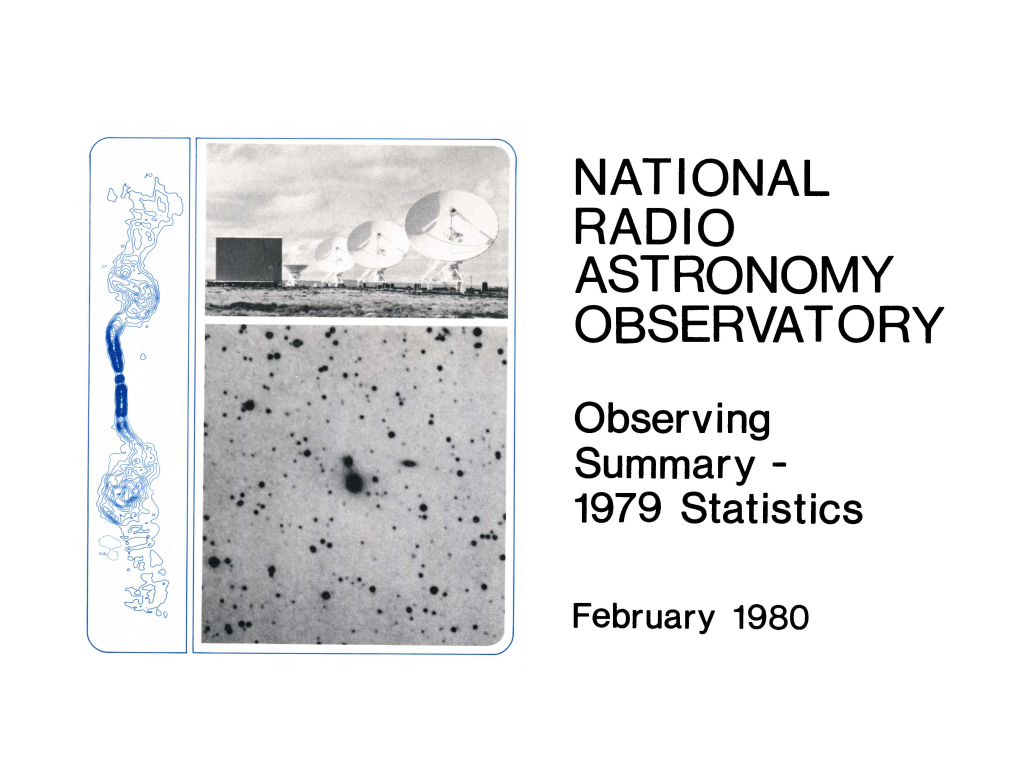 Observing Summary - 1979 Statistics