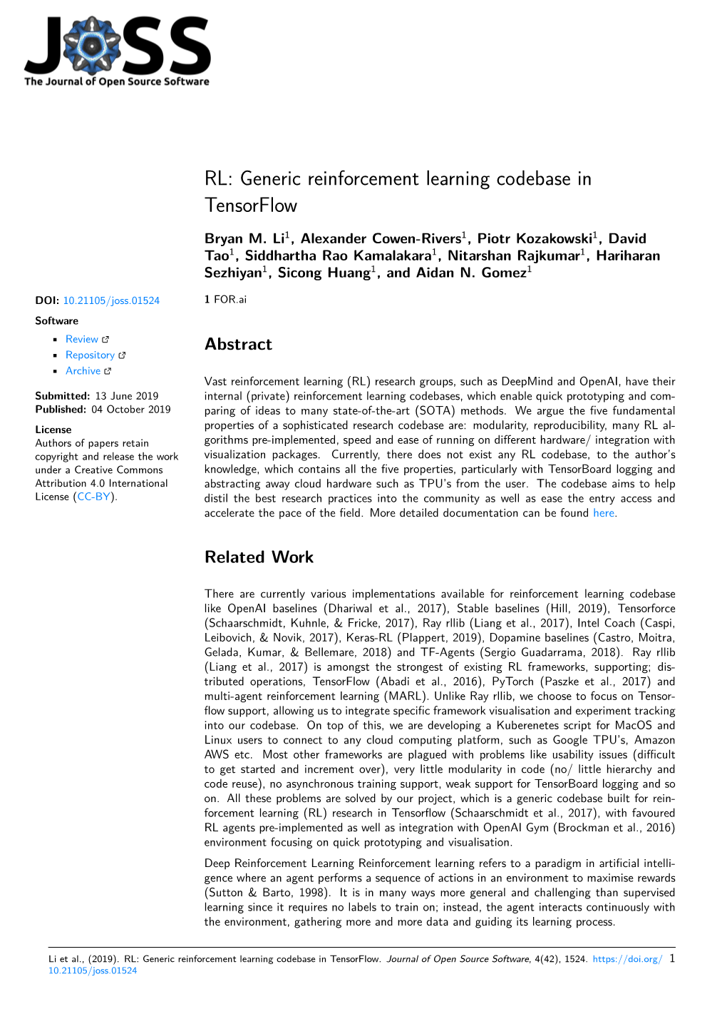 RL: Generic Reinforcement Learning Codebase in Tensorflow