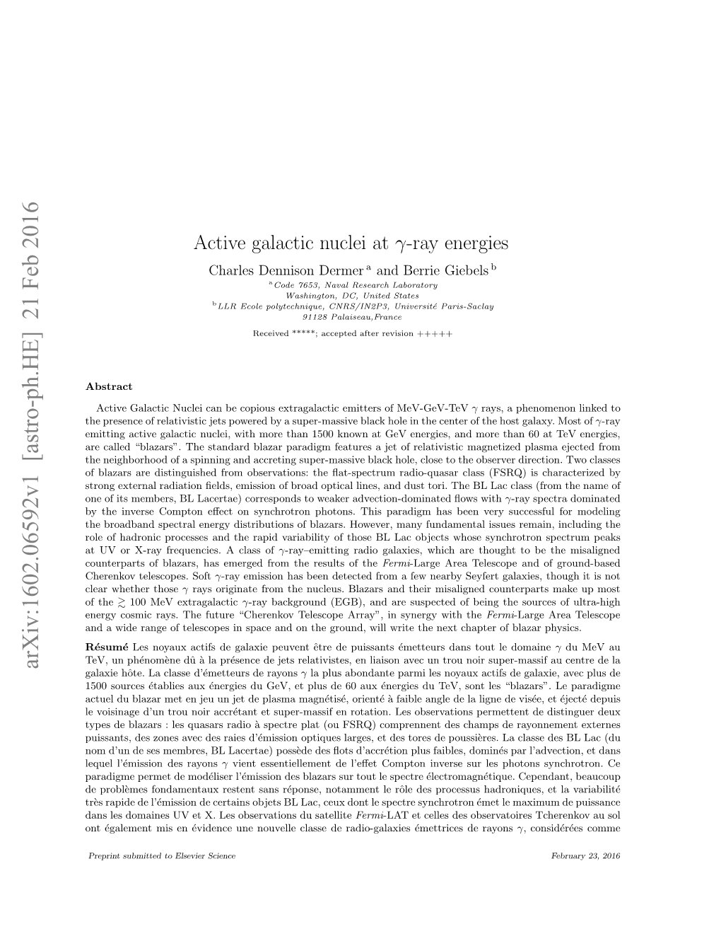 Active Galactic Nuclei at Gamma-Ray Energies