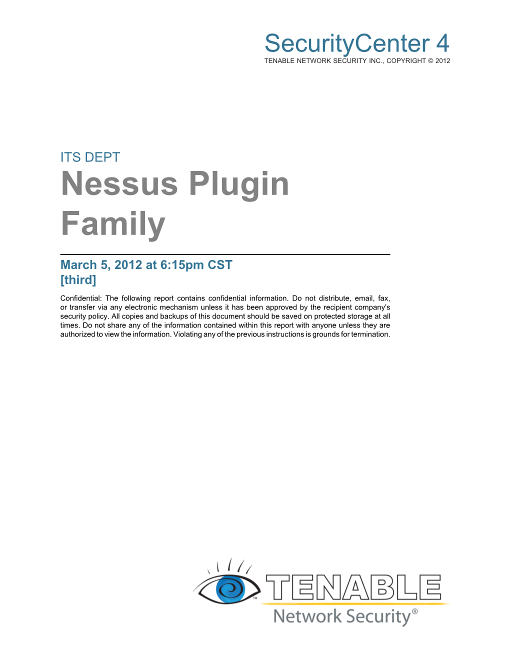 Nessus Plugin Family