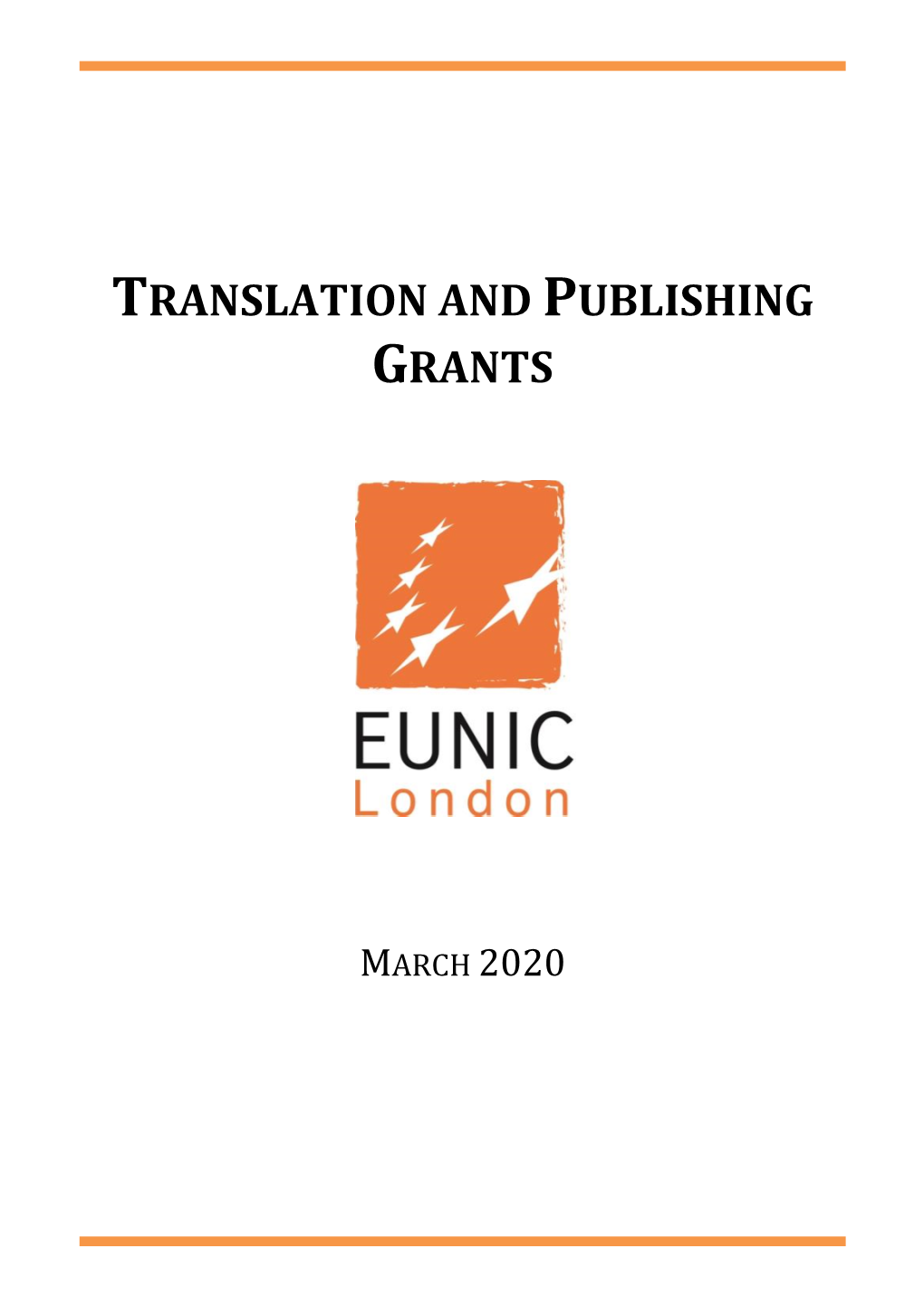 Translation and Publishing Grants