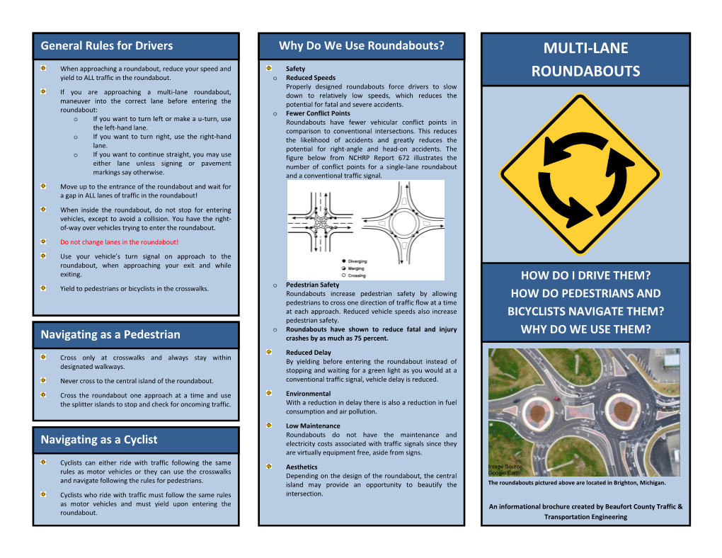 Multi-Lane Roundabouts