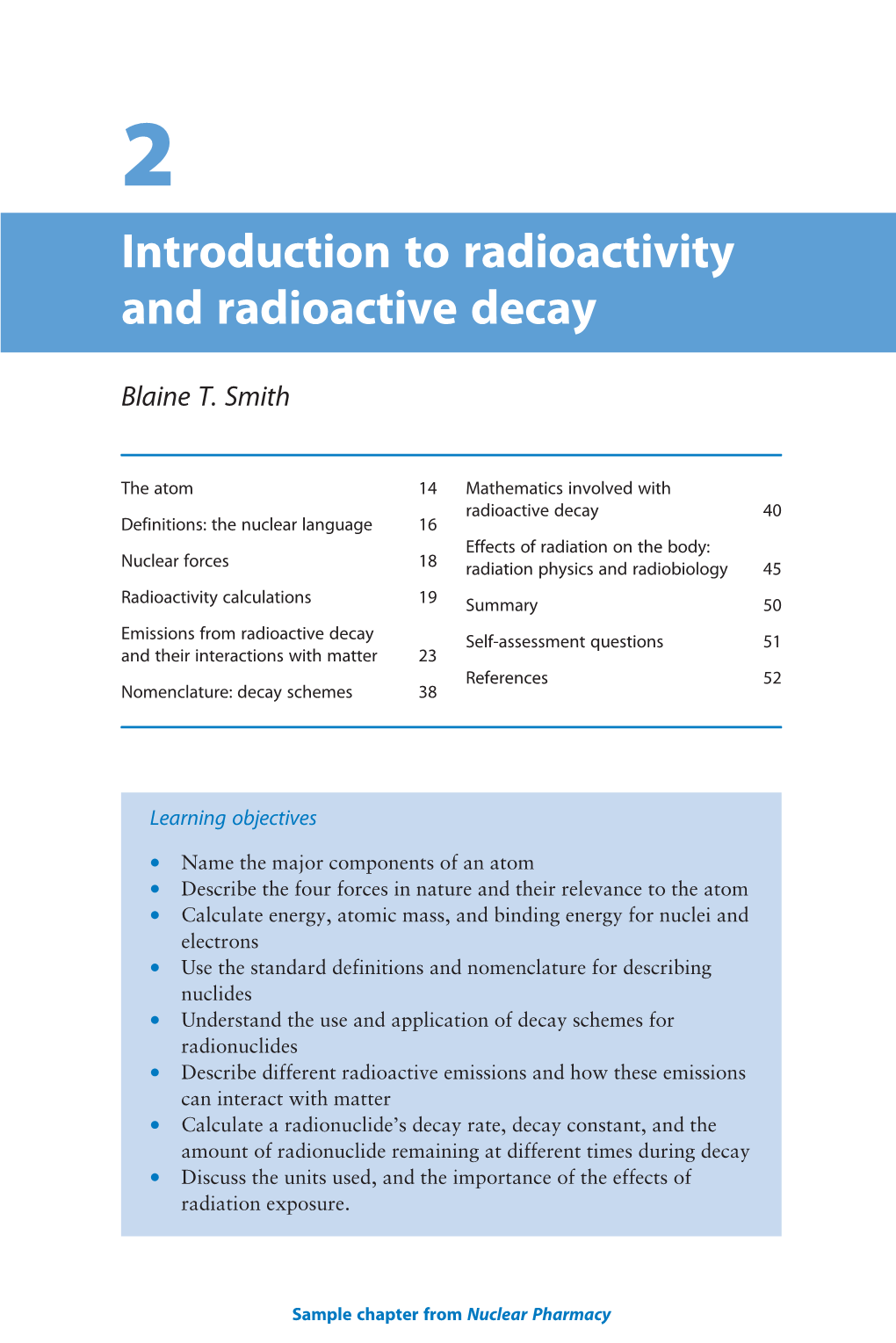 Introduction to Radioactivity and Radioactive Decay