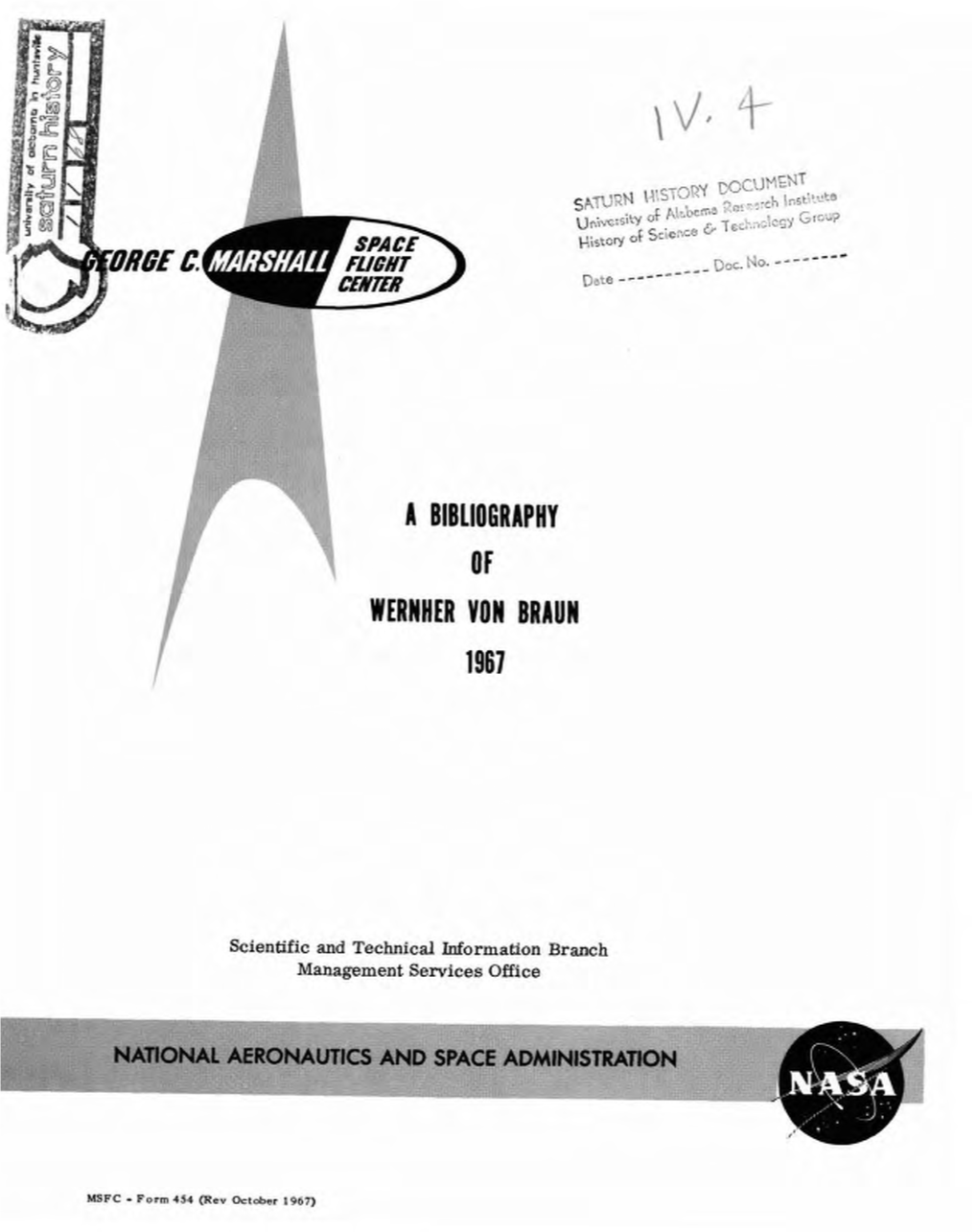 Of Wernher Von Braun 1967