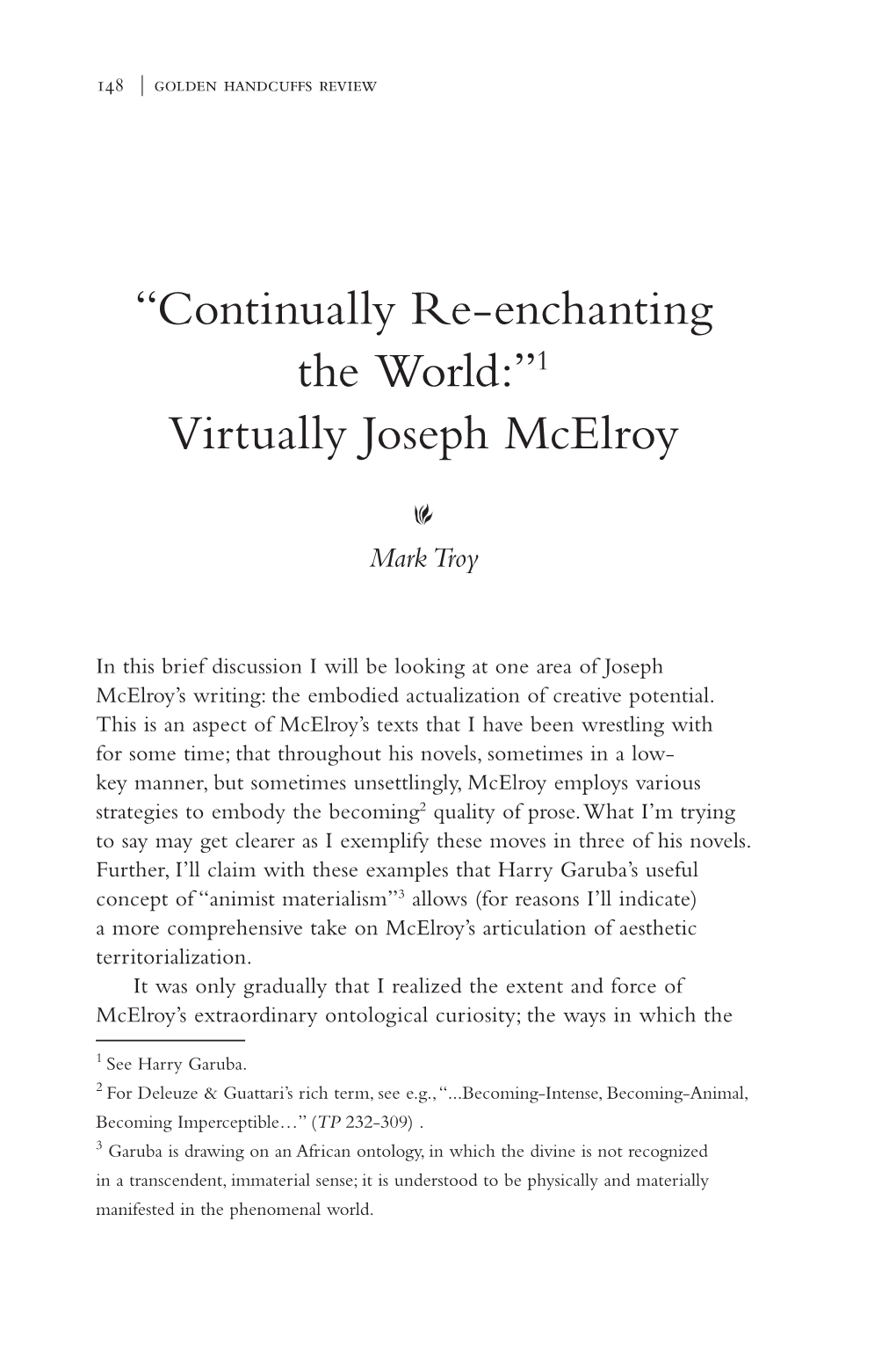 Virtually Joseph Mcelroy Mark Troy