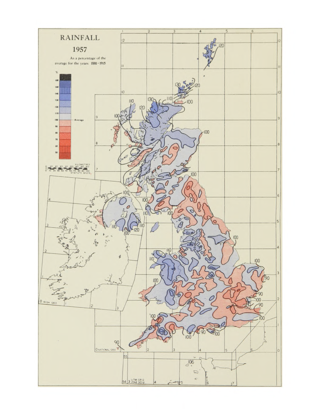 As a Percentage of the Average for the \Ears 1881-1915 M.O