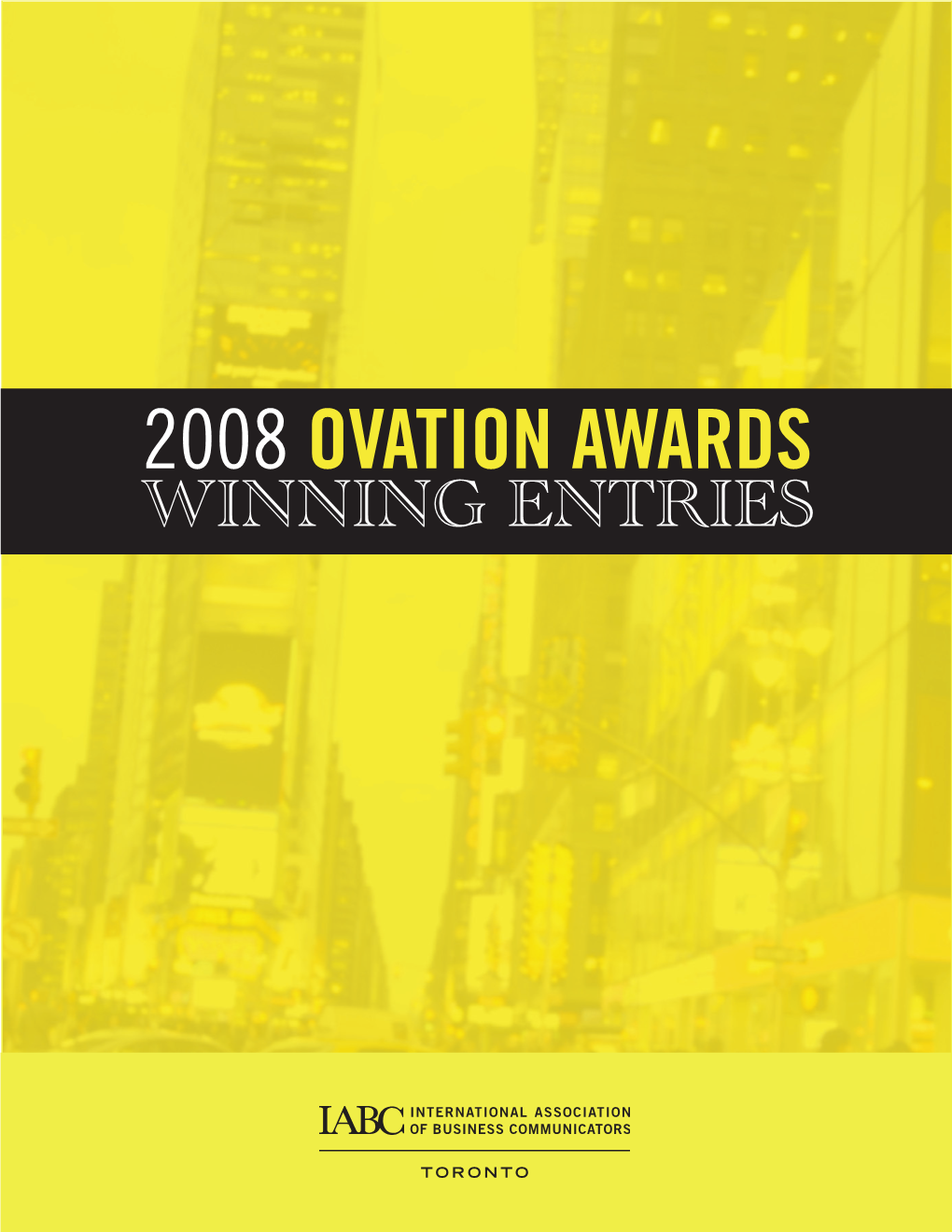 Ovation Awards Winning Entries