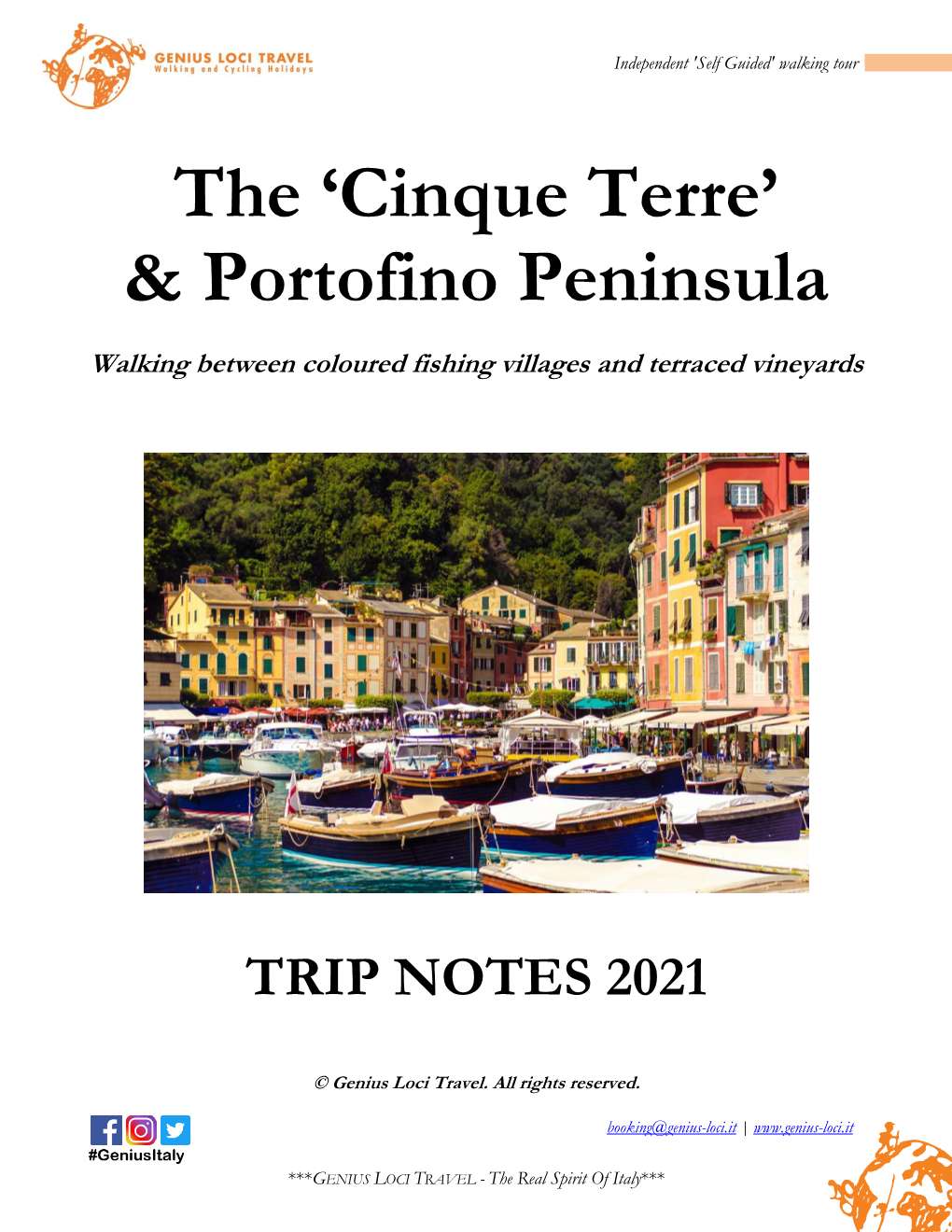 Cinque Terre’ & Portofino Peninsula