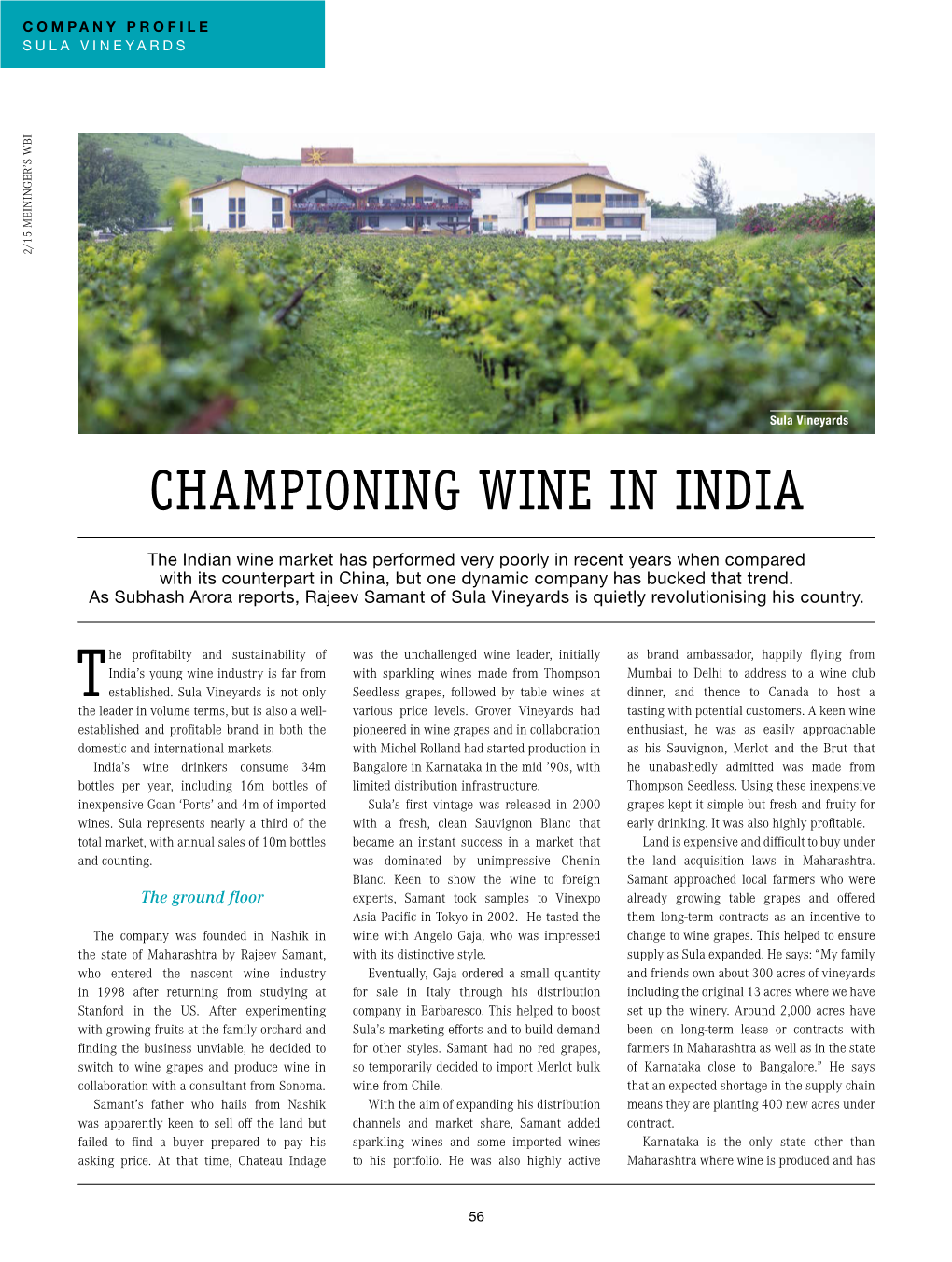 Championing Wine in India