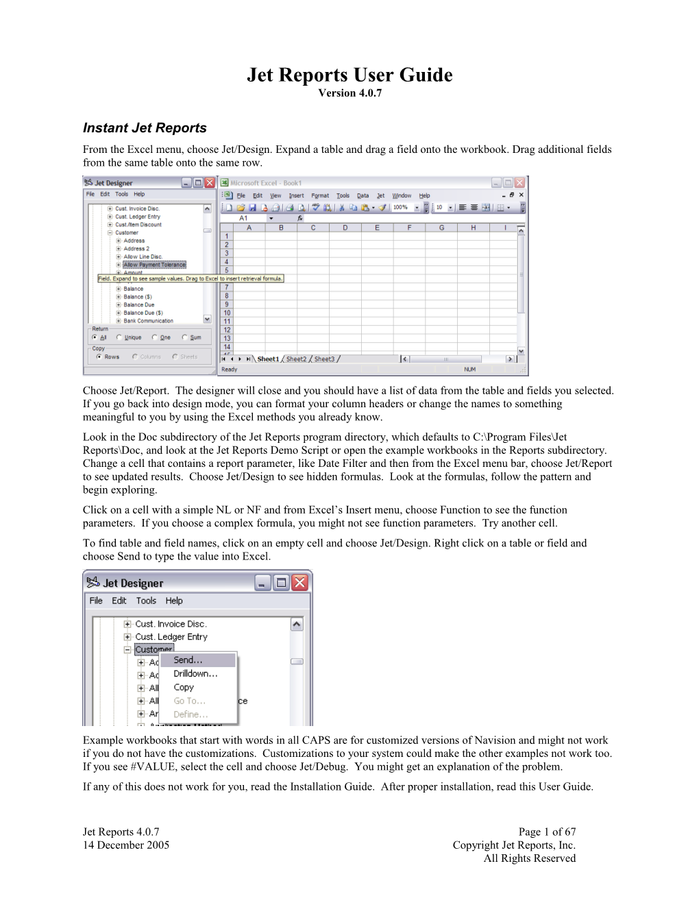 Jet Reports User Guide