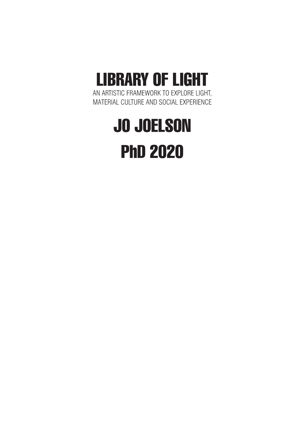 Library of Light