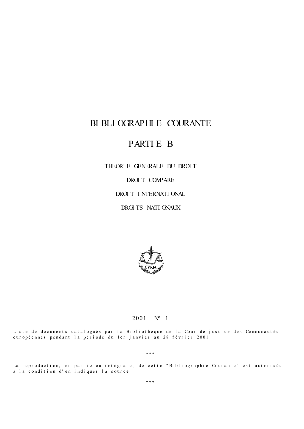 Bibliographie Courante Partie B