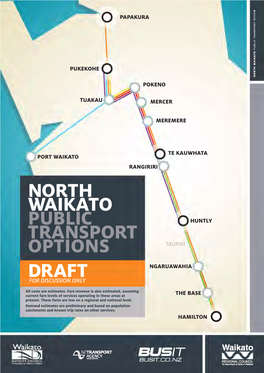 North Waikato Public Transport Options Draft