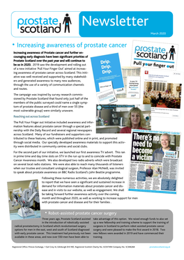 Prostate Scotland Newsletter March 2020