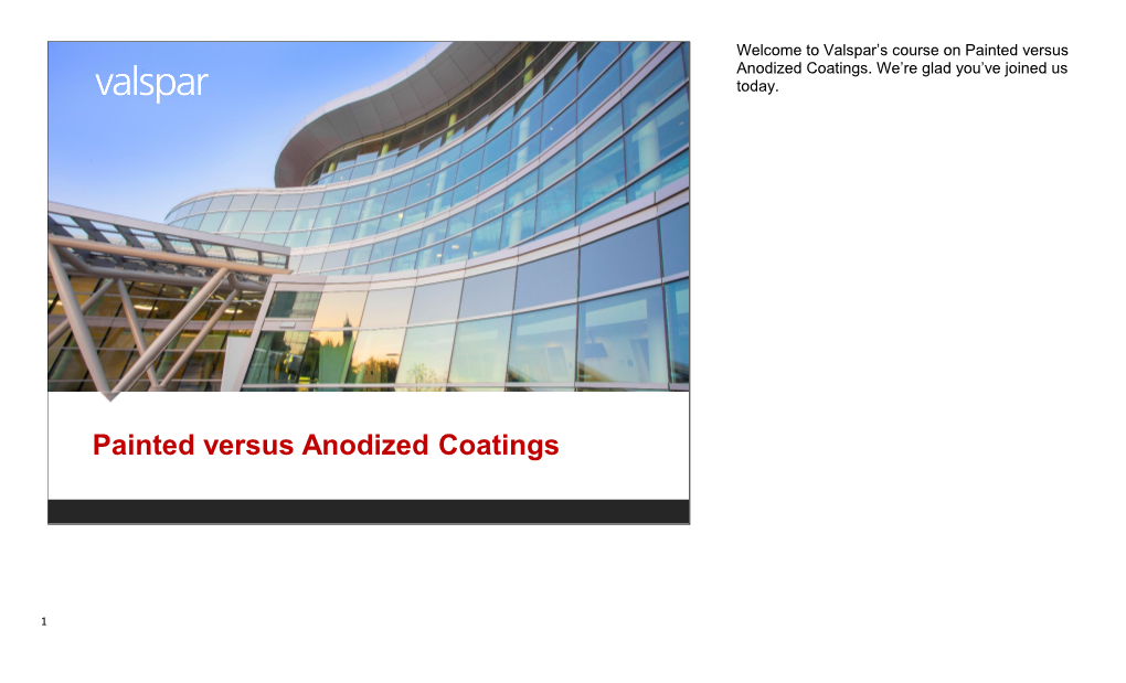 Painted Versus Anodized Coatings