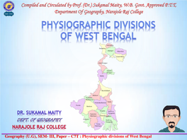 Physiographic Divisions of West Bengal