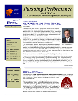 EPPIC Fall Newsletter 2002
