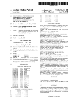 (12) United States Patent (10) Patent No.: US 8,093,300 B2 Lederman (45) Date of Patent: Jan