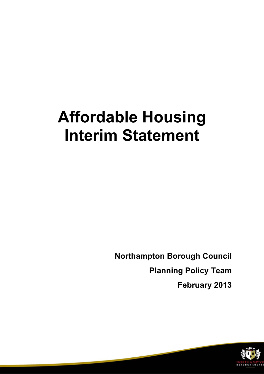 Affordable Housing Interim Statement