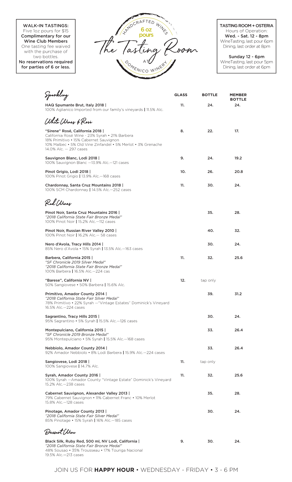 Wine Menu for Back of Osteria Menu Copy