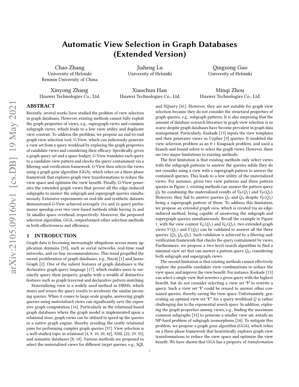 Automatic View Selection in Graph Databases (Extended Version)