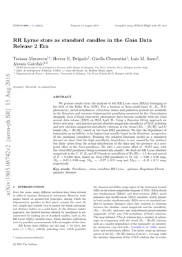 RR Lyrae Stars As Standard Candles in the Gaia Data Release 2 Era
