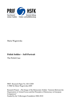 Polish Soldier – Self-Portrait