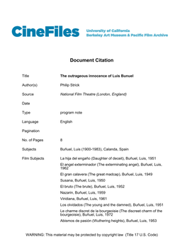 Cinefiles Document #57283