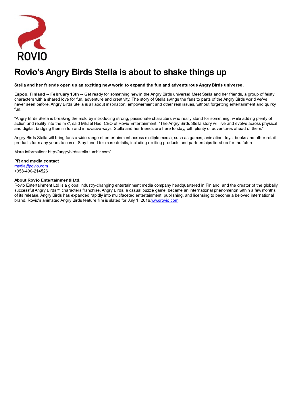 Rovio's Angry Birds Stella Is About to Shake Things Up