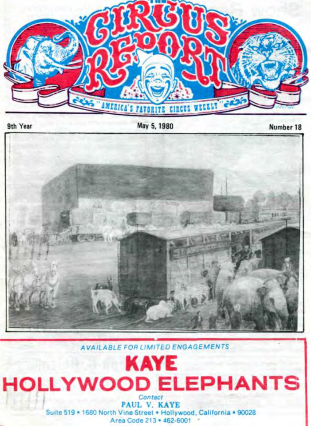 Circus Report, May 5, 1980, Vol. 9, No. 18