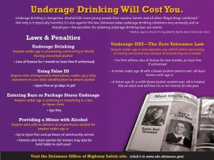 Underage Drinking Will Cost You