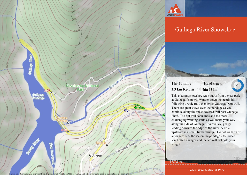 Guthega River Snowshoe