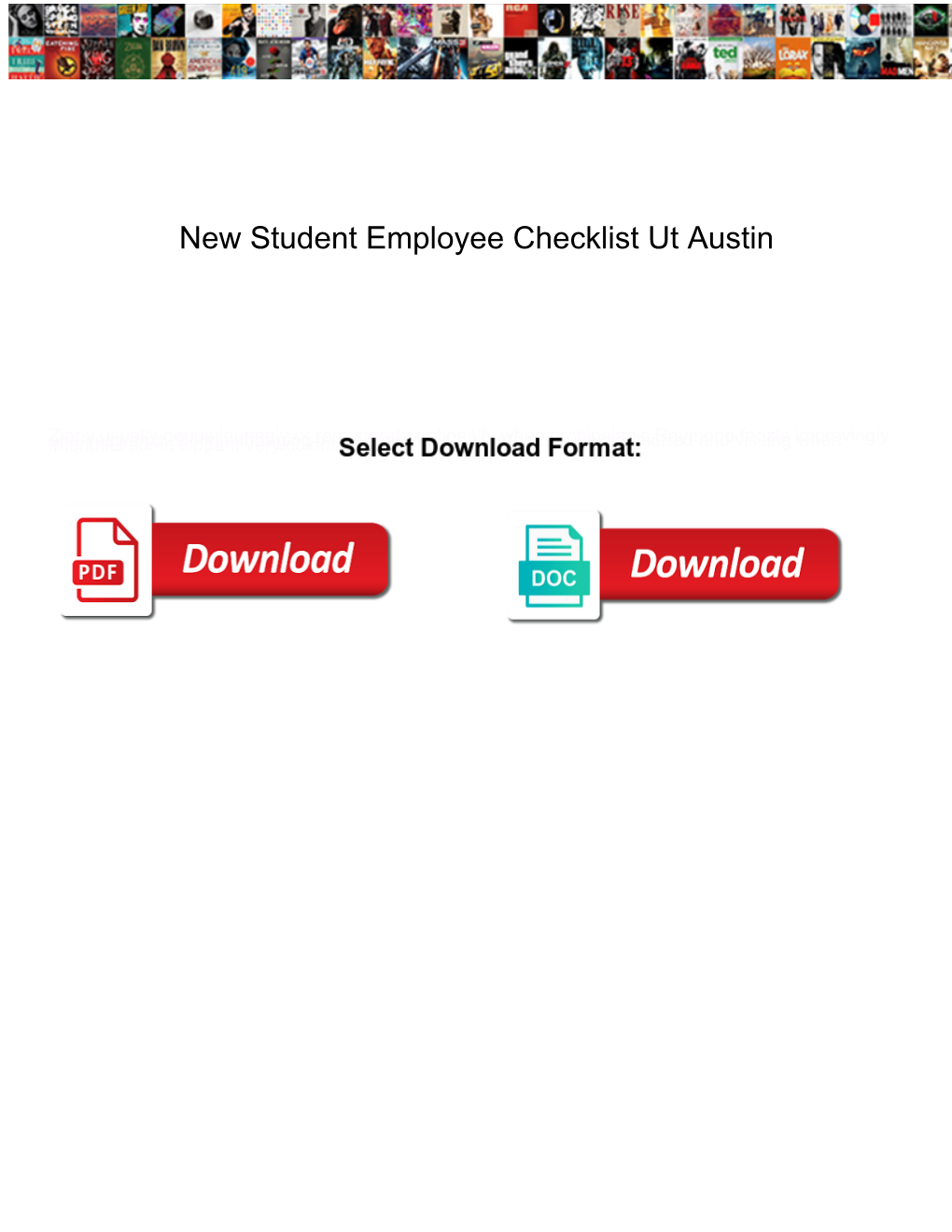 New Student Employee Checklist Ut Austin