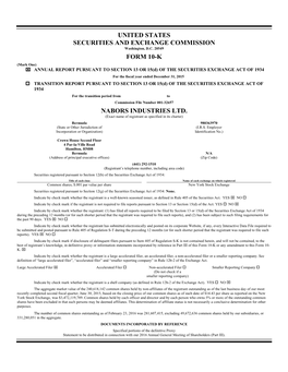 United States Securities and Exchange Commission Form