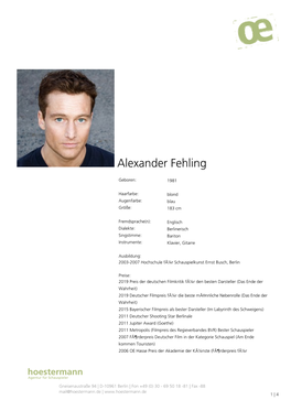 Alexander Fehling