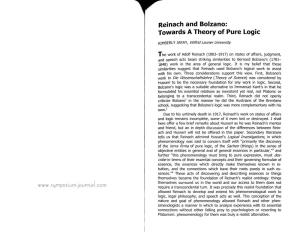 Reinach and Bolzano: Towards a Theory of Pure Logic