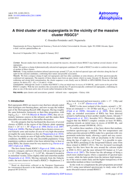 A Third Cluster of Red Supergiants in the Vicinity of the Massive Cluster RSGC3