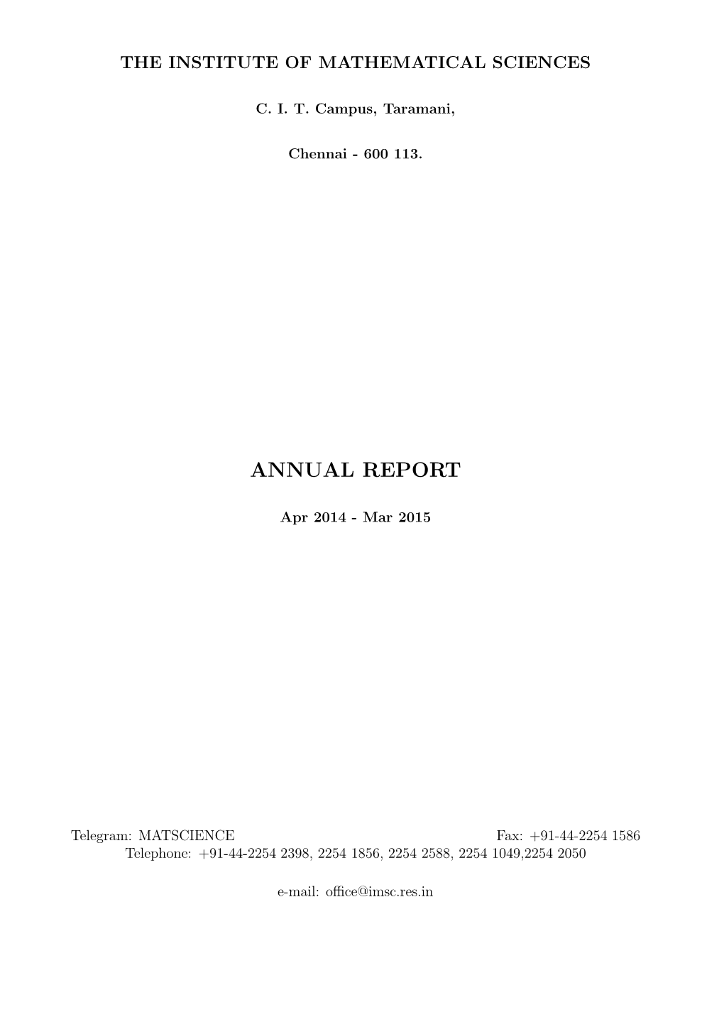 Annual Report