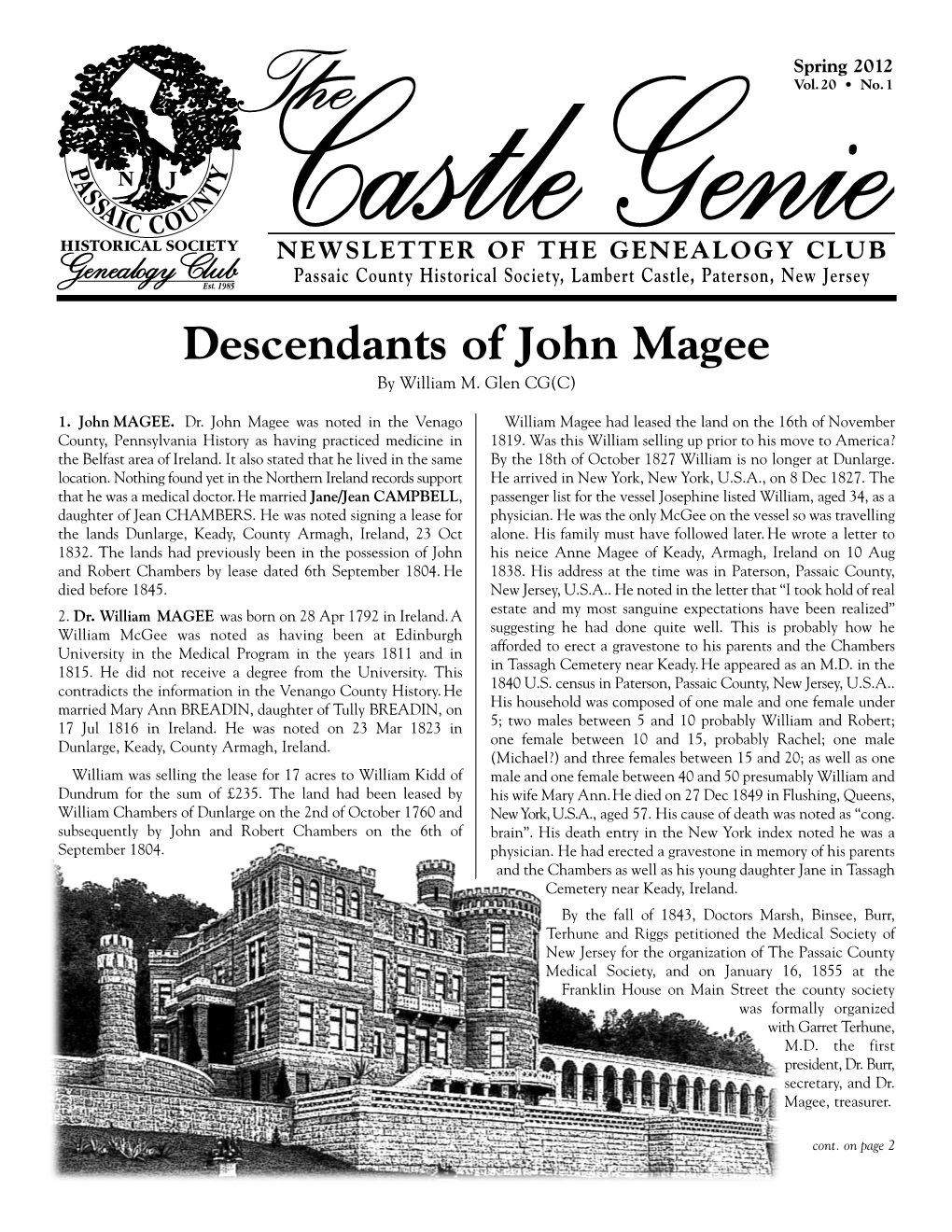 Descendants of John Magee by William M