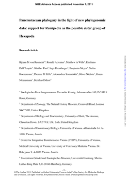 Pancrustacean Phylogeny in the Light of New Phylogenomic Data