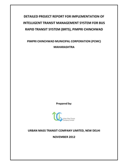Detailed Project Report for Itms for Pcmc Brts ______
