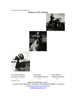 Documentary Film Proposal: Women of ’69, Unboxed